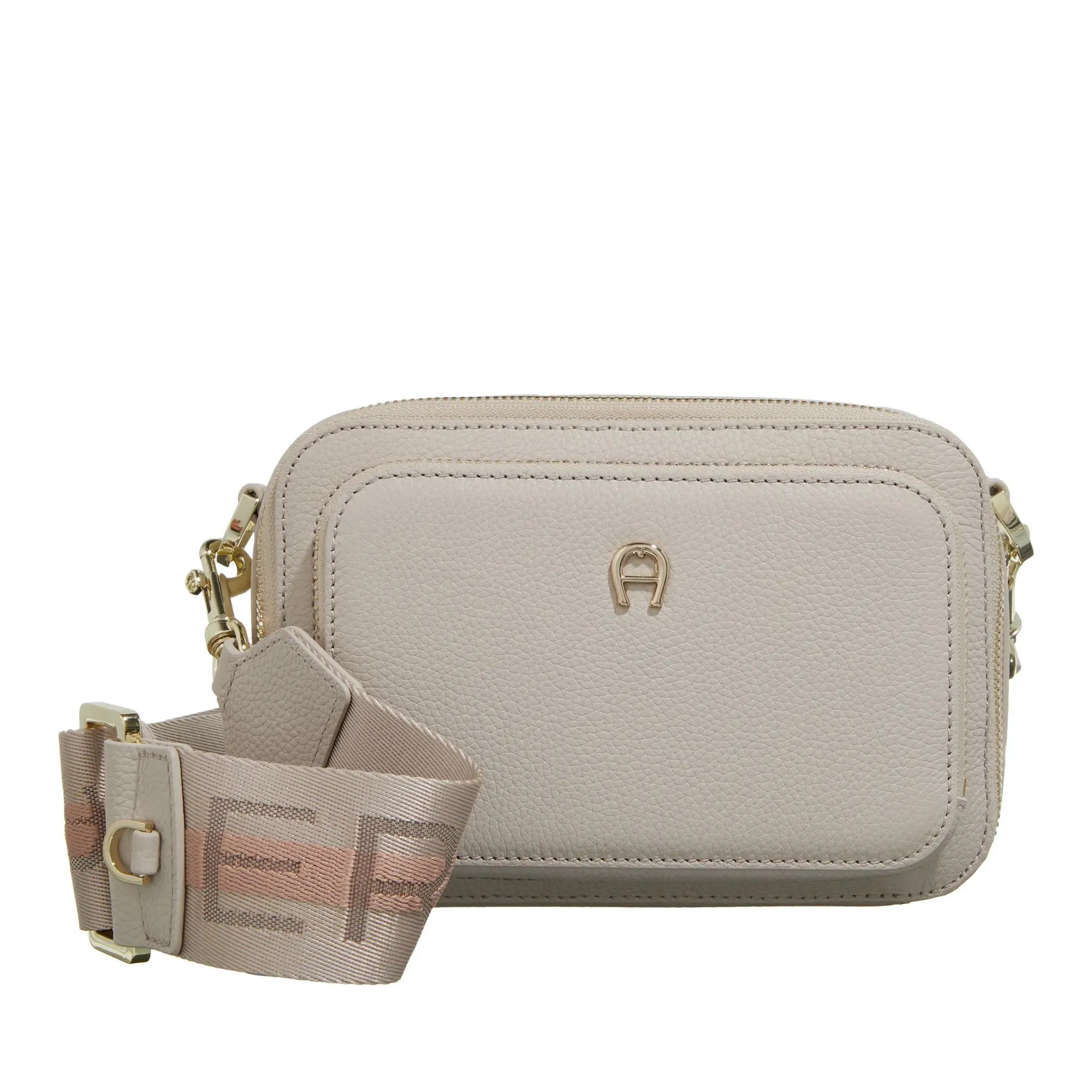   AIGNER  Zita - webbing strap Pearl White  Camera Bag 