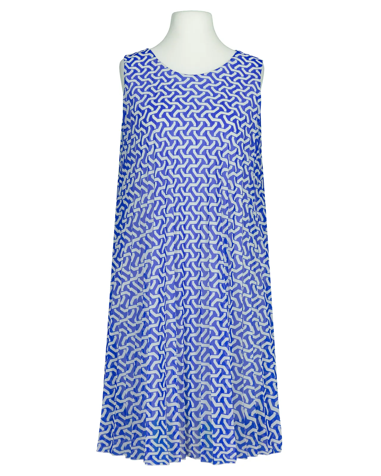 Chiffonkleid Plissee für Damen in  blau von Made in Italy