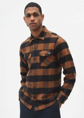 Dickies Herren Sacramento Flanellhemd Braun