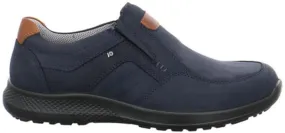 Jomos Herren Slipper Leder Extraweit BLAU 322358