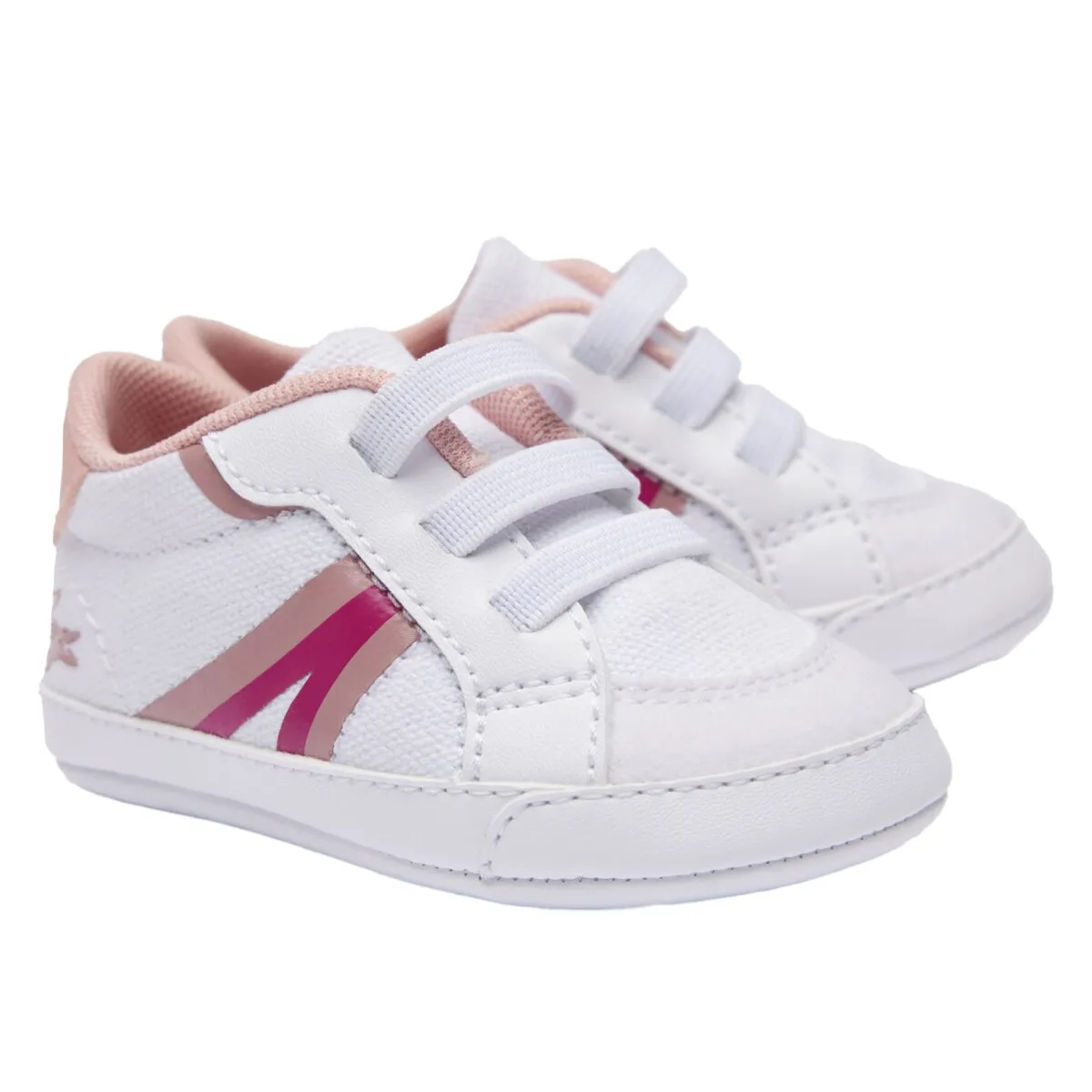 LACOSTE Baby Schuhe - L004 Cub, Krabbelschuhe, Sneaker, Textil mit Kunstleder