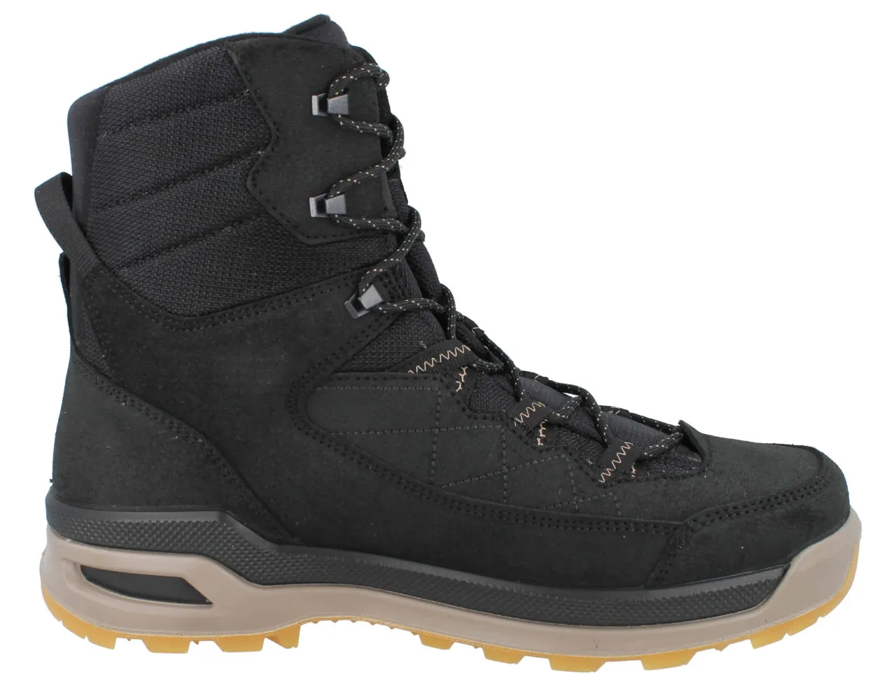 LOWA Ottawa GTX Herren Winterstiefel schwarz/beige Veloursleder