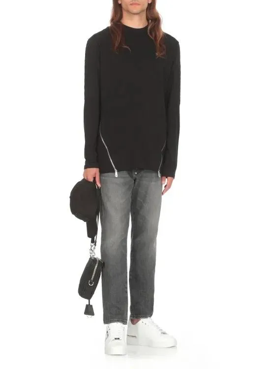   Philipp Plein  Quilted Sweatshirt With Logo Black