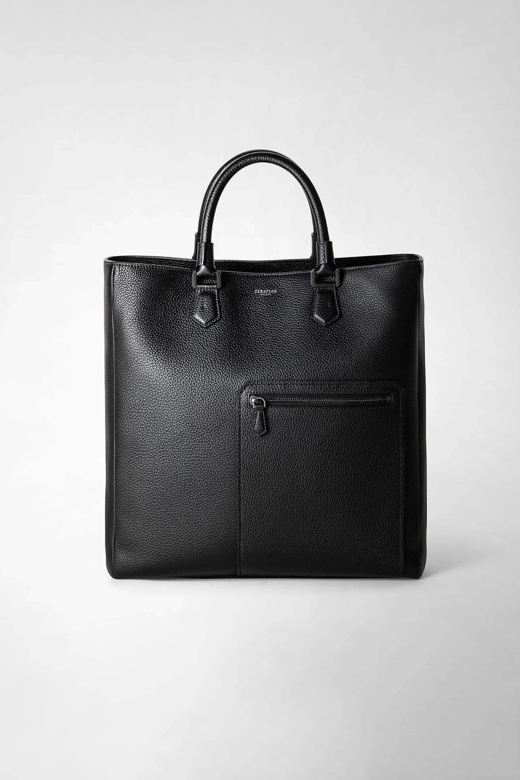 SERAPIAN Cashmere Leather Tote Bag Quattordici  