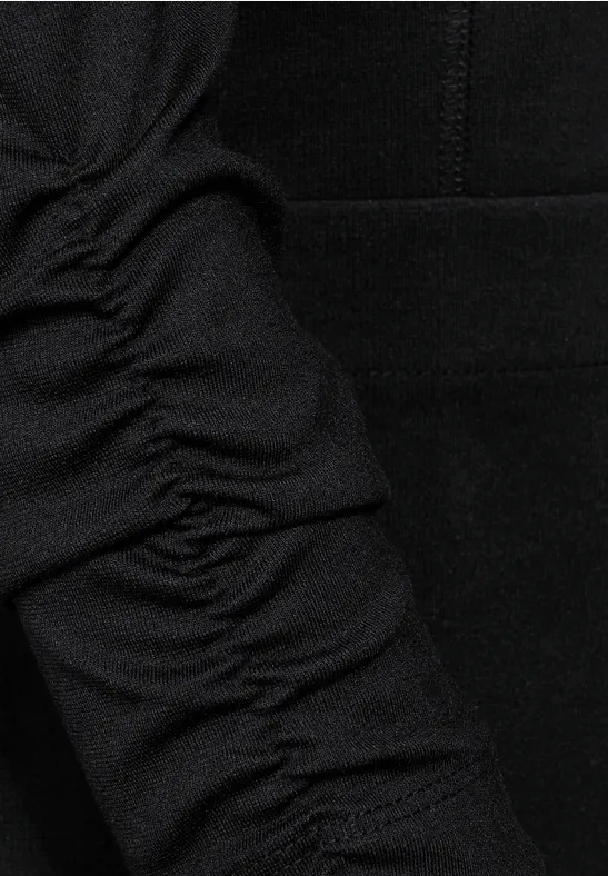 Sweatblazer mit Raffdetail