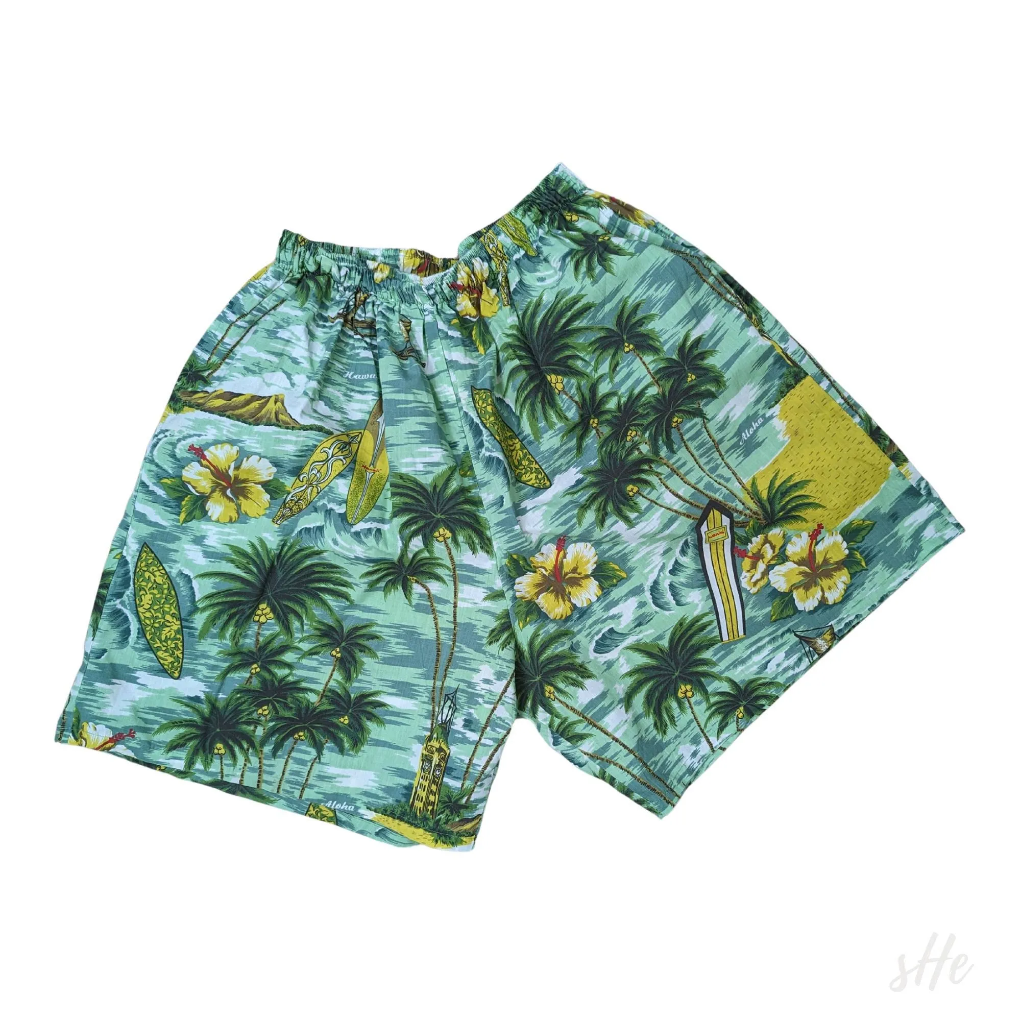 Vintage 90s Hawaii Surf Swim Trunks XL | Retro Beach Board Shorts