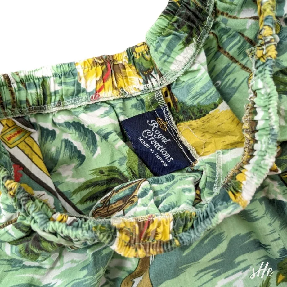 Vintage 90s Hawaii Surf Swim Trunks XL | Retro Beach Board Shorts